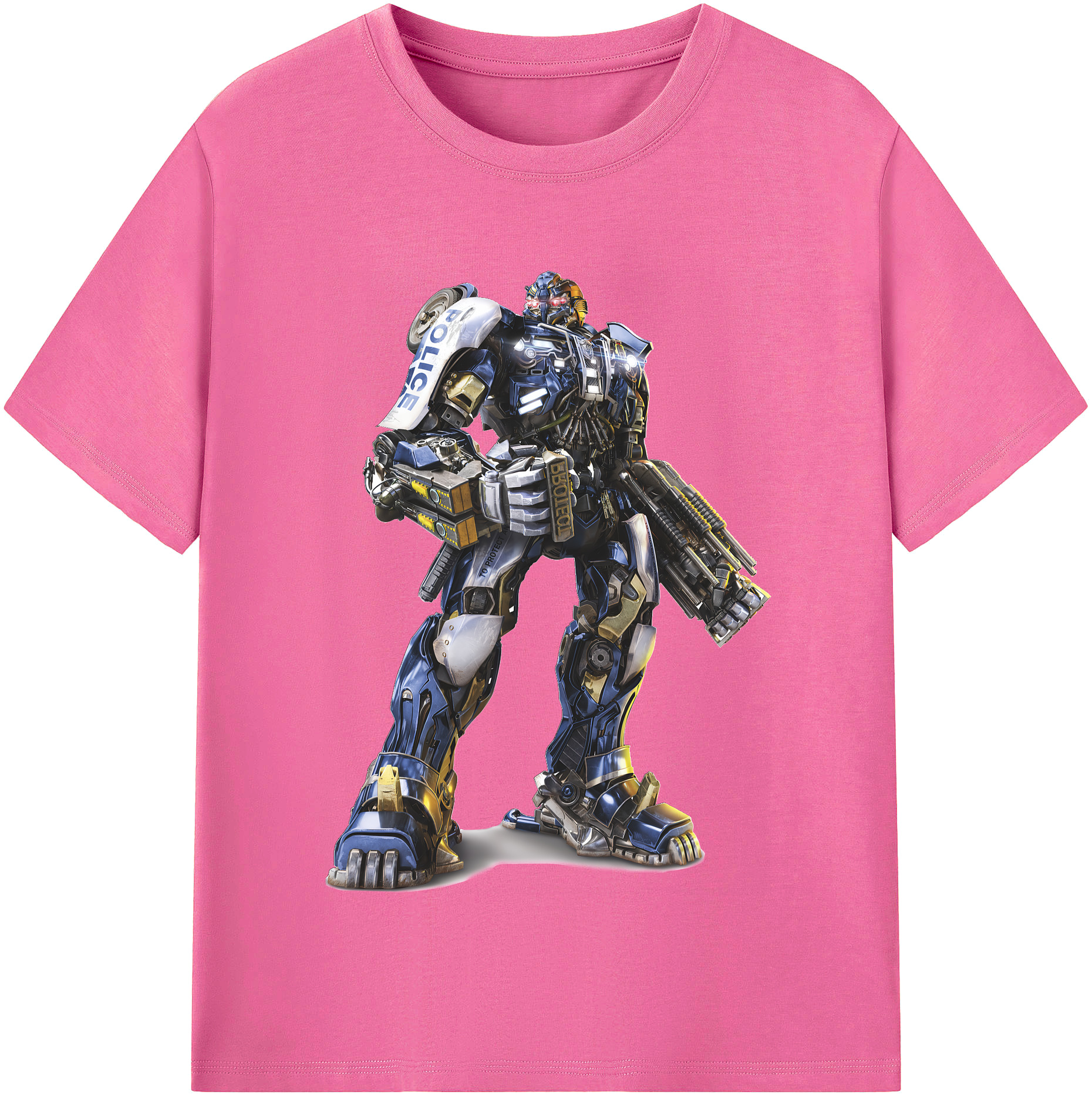 （画像用） Transformers トランスフォーマー レディースカジュアルプリントTシャツ（綿100％）